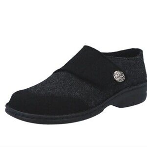 Berkemann Jarla Black and Gray Slippers - Unisex.